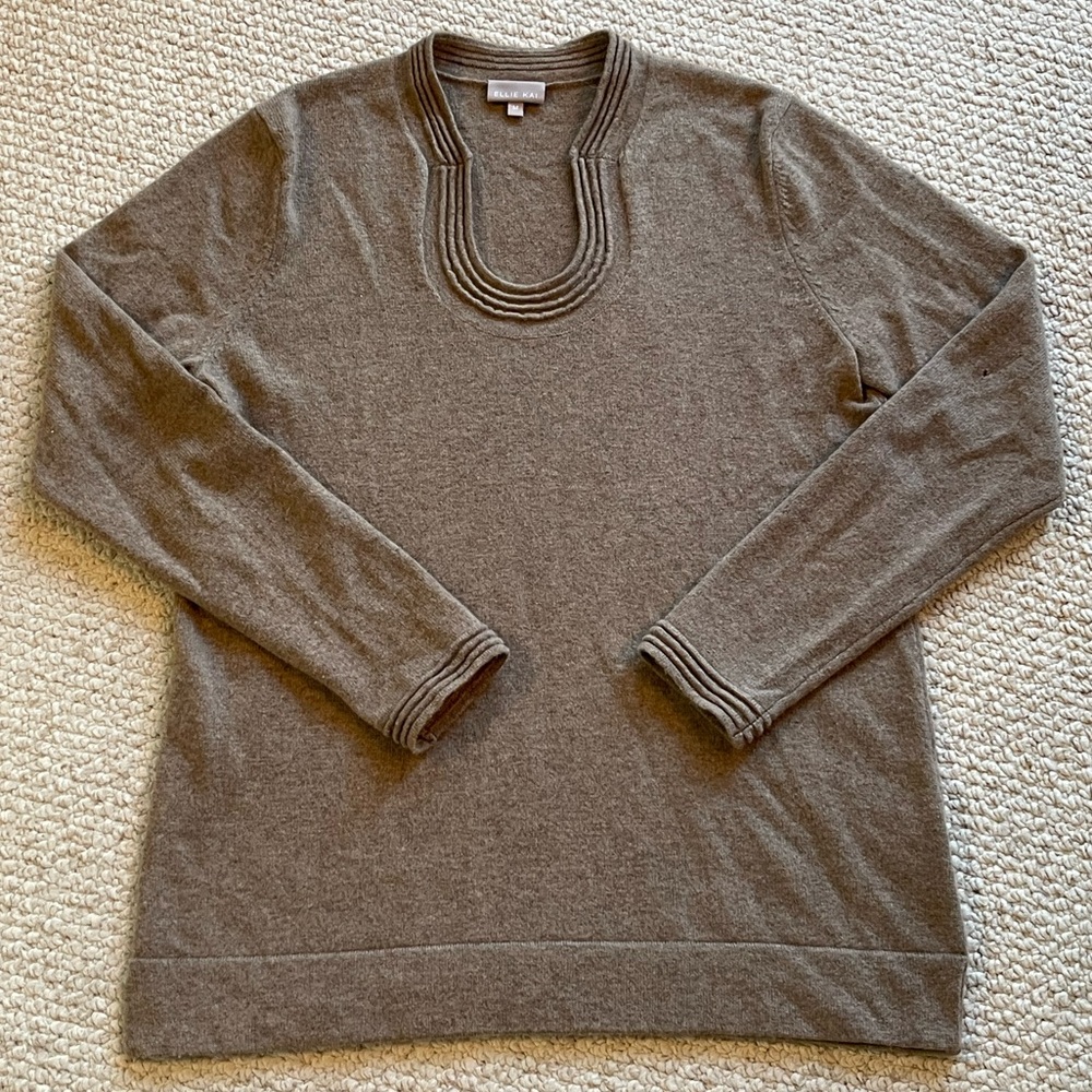 Classic Crewneck Men's Sweater in Brown